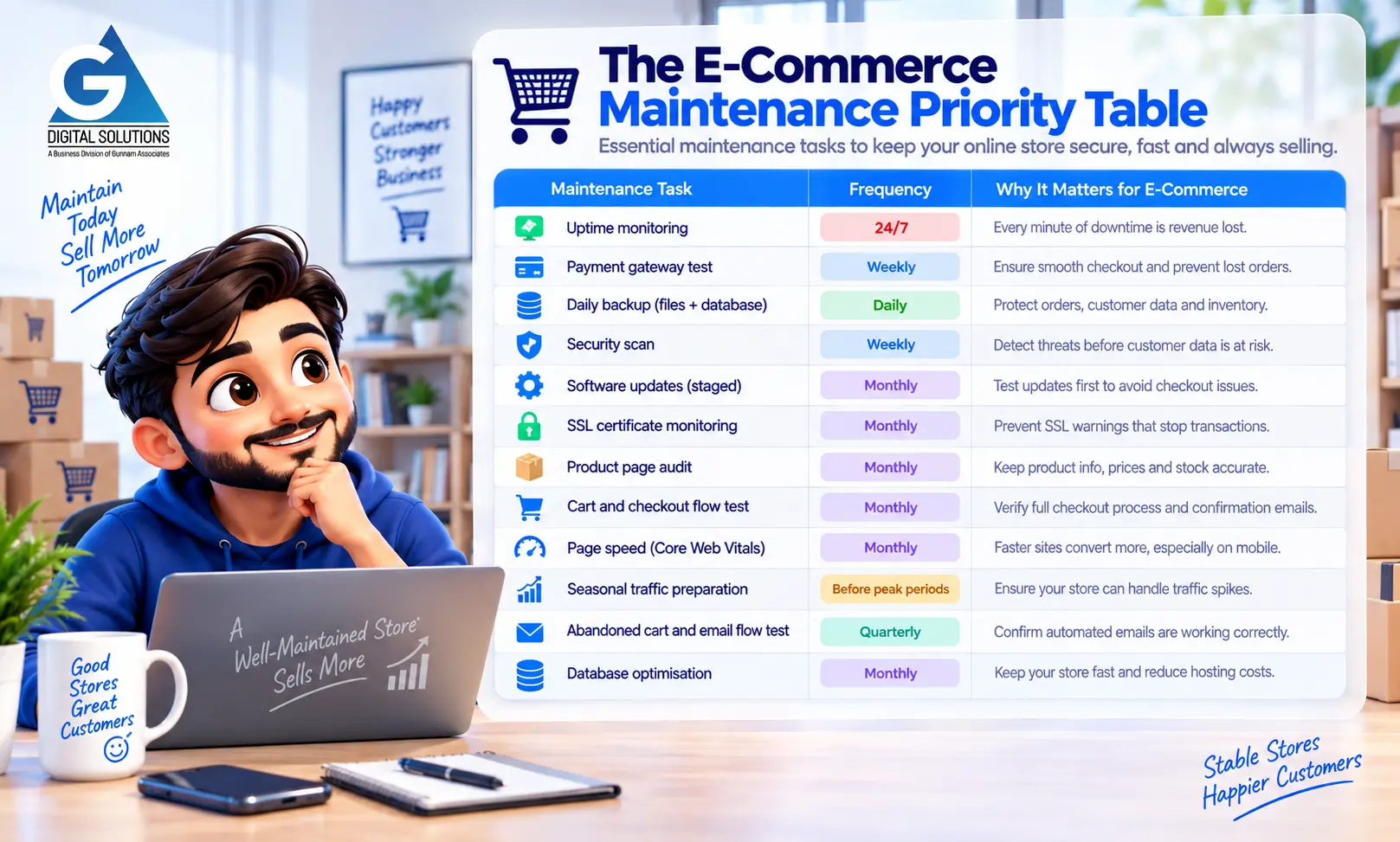 E-Commerce Website Maintenance